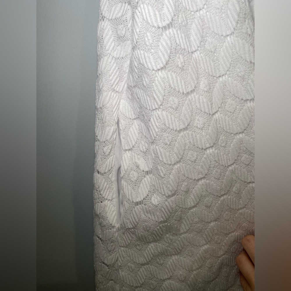 Show Me Your MuMu Flora Spacey Lacey White Mini Dress Size S - Picture 5 of 9